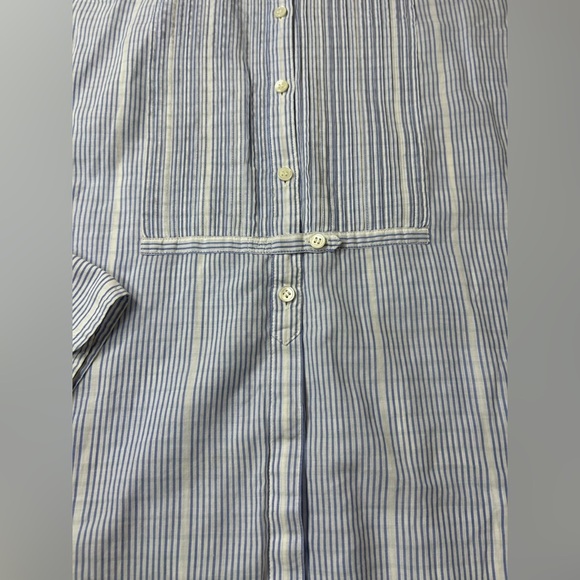 J. Crew Women's Blue Striped Button Down Shirt. 100% Cotton. - Picture 6 of 10